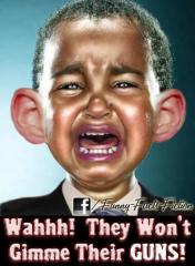 Obama: Wahhhhhh!!! They won&#039;t give me their guns!