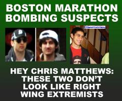 Hey Chris Matthews The Bombers Don&#039;t Look LIke Right Wing Extremists