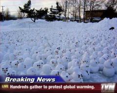 global warming protest haha