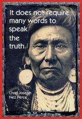 Chief Joseph said