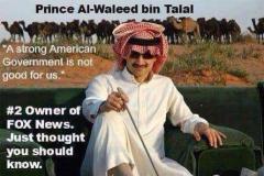 Fox News Controlled Opposition Al-Waleed bin Talal quote Strong America