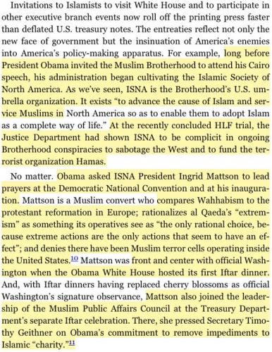 Obamas history with Islamic Society of North America and Muslim Brotherhood