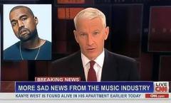 More sad news from the music industry Kanye West was found alive