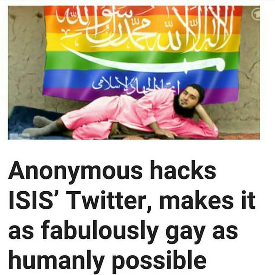 Annonymous hacks IS Twitter account