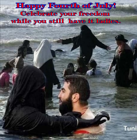 Happy Fourth Enjoy your freedom ladies - Sharia Version