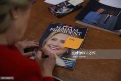 Hillary signing