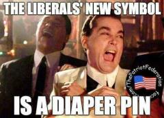 The Liberals New Symbol is a Diaper Pin