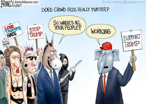 Does crowd size really matter - Democrats VS Republicans