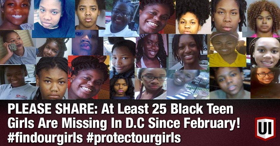 At least 25 black teen girls are missing in DC since February