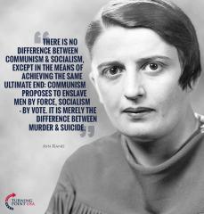 Ayn Rand quote Communism vs Socialism