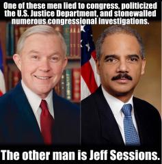 Which Attorney General Obstructed Justice Sessions or Holder