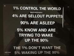 The one percent control the world