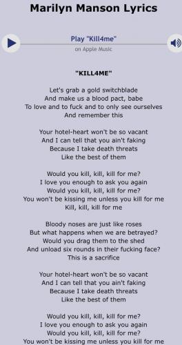 Marilyn Manson Lyrics - and people wonder what is wrong with society PROTECT THE CHILDREN