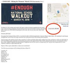 Astroturf March for Parkland Shooting &#039;group pays for participants