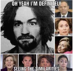 What do Democrats have in common with Charles Manson