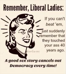 A tip for liberal women about how to cancel democracy