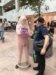 Typical Liberal protester against Kavanaugh