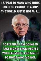Bernie Sanders - Share the wealth of the workers with those who do not work
