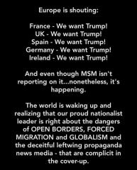 Europe is shouting Stop the NWO