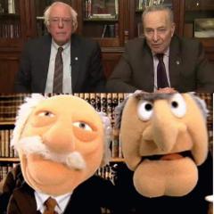 Communist Bernie Sanders and Liberal Snake in the Grass Chuck Schumer