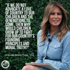 Melania teach kids to care about our country