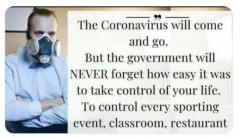The coronavirus will go but the government will never forget how easy it is to control your life