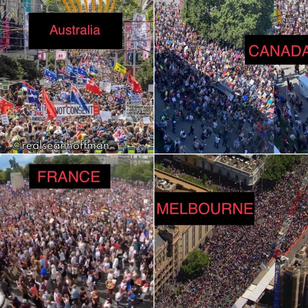 Mostly unreported massive protests are ongoing around the world against restrictions and VaxPass