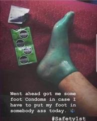 FOOT CONDOMS  - PROTECTION MATTERS