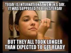 international womans day a day later joke