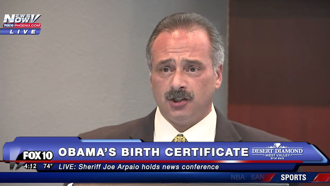 ENTIRE PRESS CONFERENCE -  Sheriff Joe Arpaio Releases New Information on President Obama&#039;s Birth Certificate