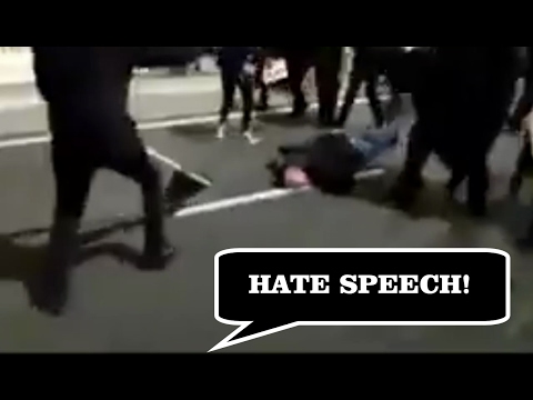 UC Berkeley Protesters Chase Down and Beat &quot;Trump Supporters&quot; To Demonstarte Their Tolerance