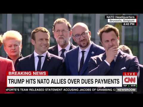 Trump calls out NATO members standing feet away for not meeting defense obligations