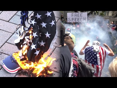 ANTIFA EXPOSED AS VIOLENT (Political Social Experiment) - Berkeley Trump Rally Protest