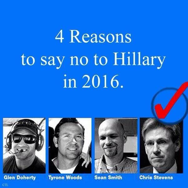 Four Reasons Not To Vote For Hillary Clinton