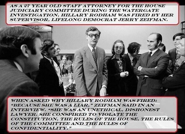 Why Hillary Clinton Was Fired From Watergate Commission