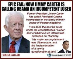 Even Jimmy Carter thinks Obama is a Loser
