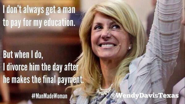 Wendy Davis Texas Candidate Divorced Husband Day After Last Tuition Payment