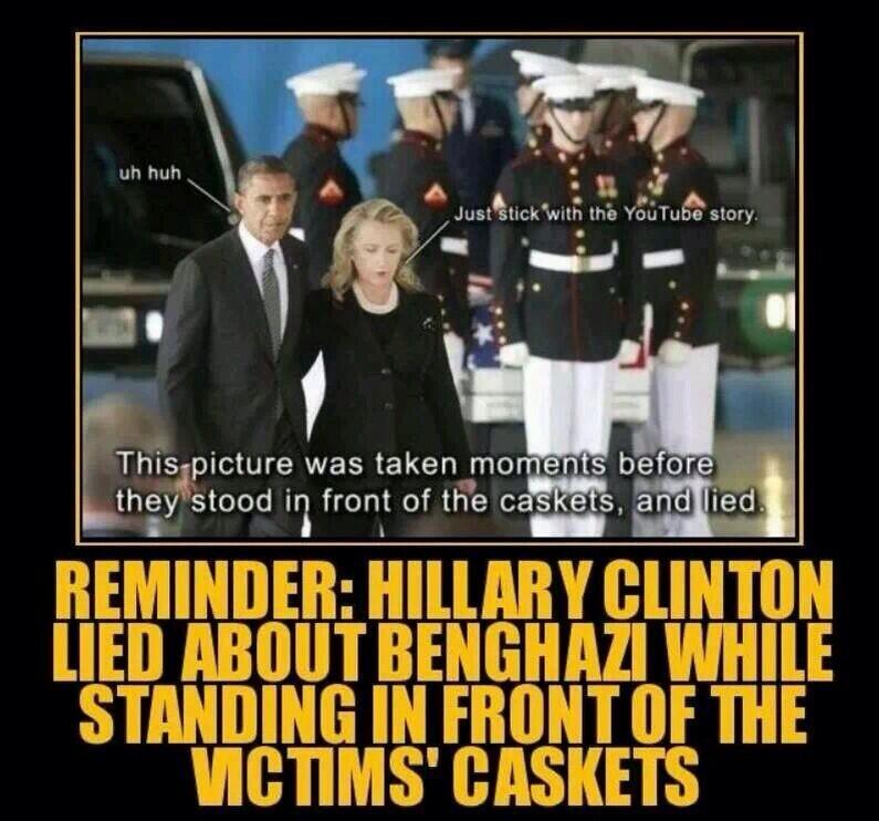 Remember Hillary Lied About the Video While Standing in Front of the caskets - BENGHAZI