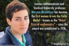 First Woman to Win Fields Medal for Mathematics Maryam Mirzakhani