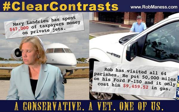 Vote For Rob Maness a Clear Contrast to Mary Landrieu