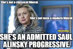 Hillary Clinton is an admitted Saul Alinsky Progressive