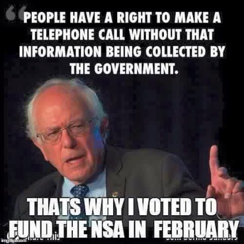 Bernie Sanders Voted to Fund the NSA