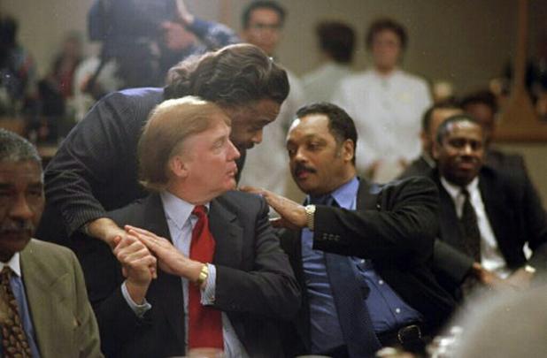 Picture of Trump Al Sharpton and Jessie Jackson