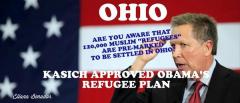 Ohio Kasich approved Refugee plan for 120000 Muslims to settle there
