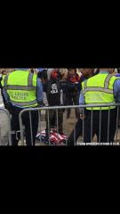 Fk The Police Flag Abusing Protester at Trump Rally in St Louis
