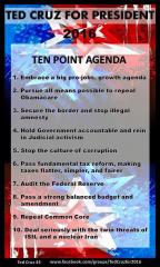 Ted Cruz ten point agenda