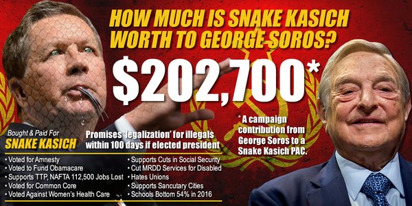 John Kasich and George Soros