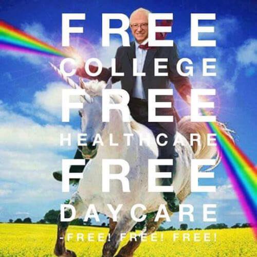 Bernie Sanders FREE EVERYTHING