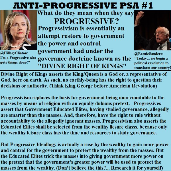 What do they mean when they say progressive