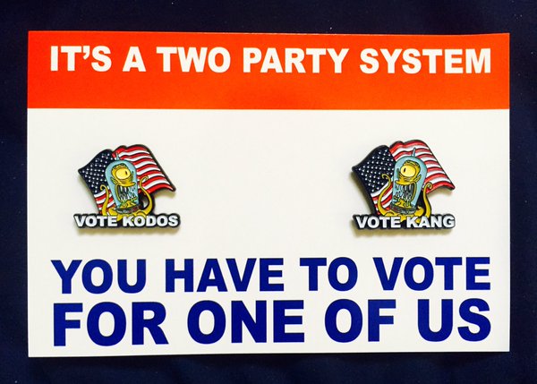 Two Party System Vote for one of us